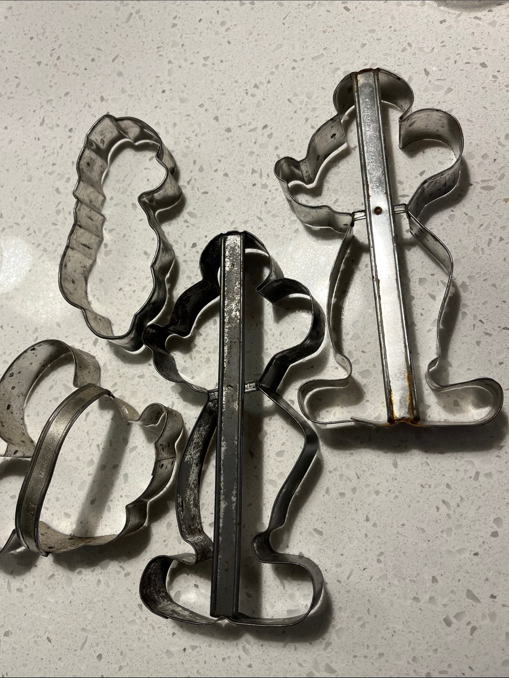 Vintage Metal Mickey Mouse and Pooh Cookie Cutters -